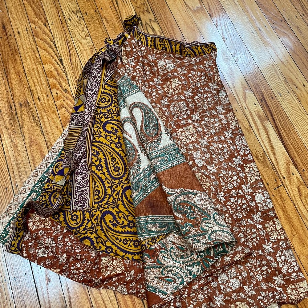Reversible Wrap Skirt
